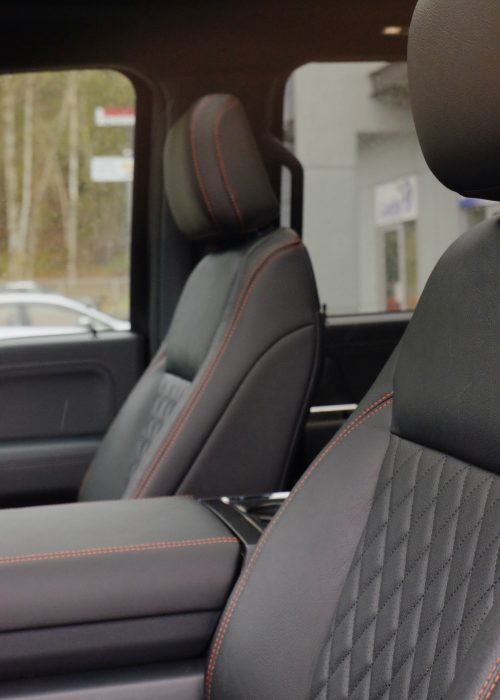 2022 Ford F-150_Custom Diamond Stitched Leather Installation_United Automotive Interiors_01 (4)