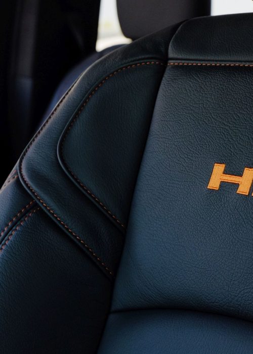 2022 Ram 1500_Custom Leather Orange HEMI Logo_25