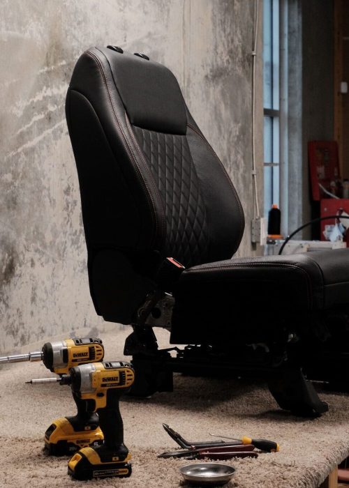 Ford F-150 Drivers Seat on the work bench