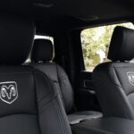 Ram 3500 Stock Leather Installation with Logo Embroidery
