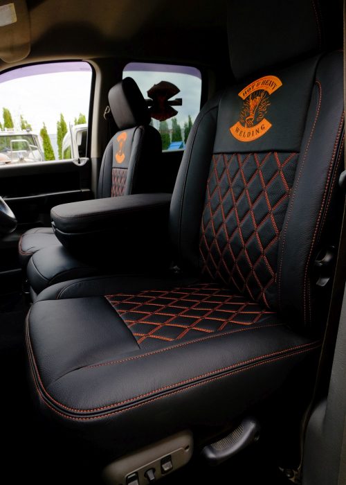 2008 Ram 3500_Custom Leather with Diamond Stitching_United Automotive Interiors_01
