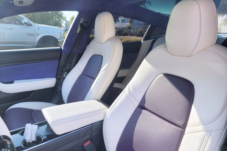 2019 Tesla Model 3_Custom Leather Upholstery_UnitedAutomotiveInteriors_12