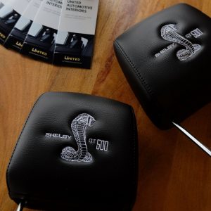 Custom Headrest Embroidery_Mustang Cobra
